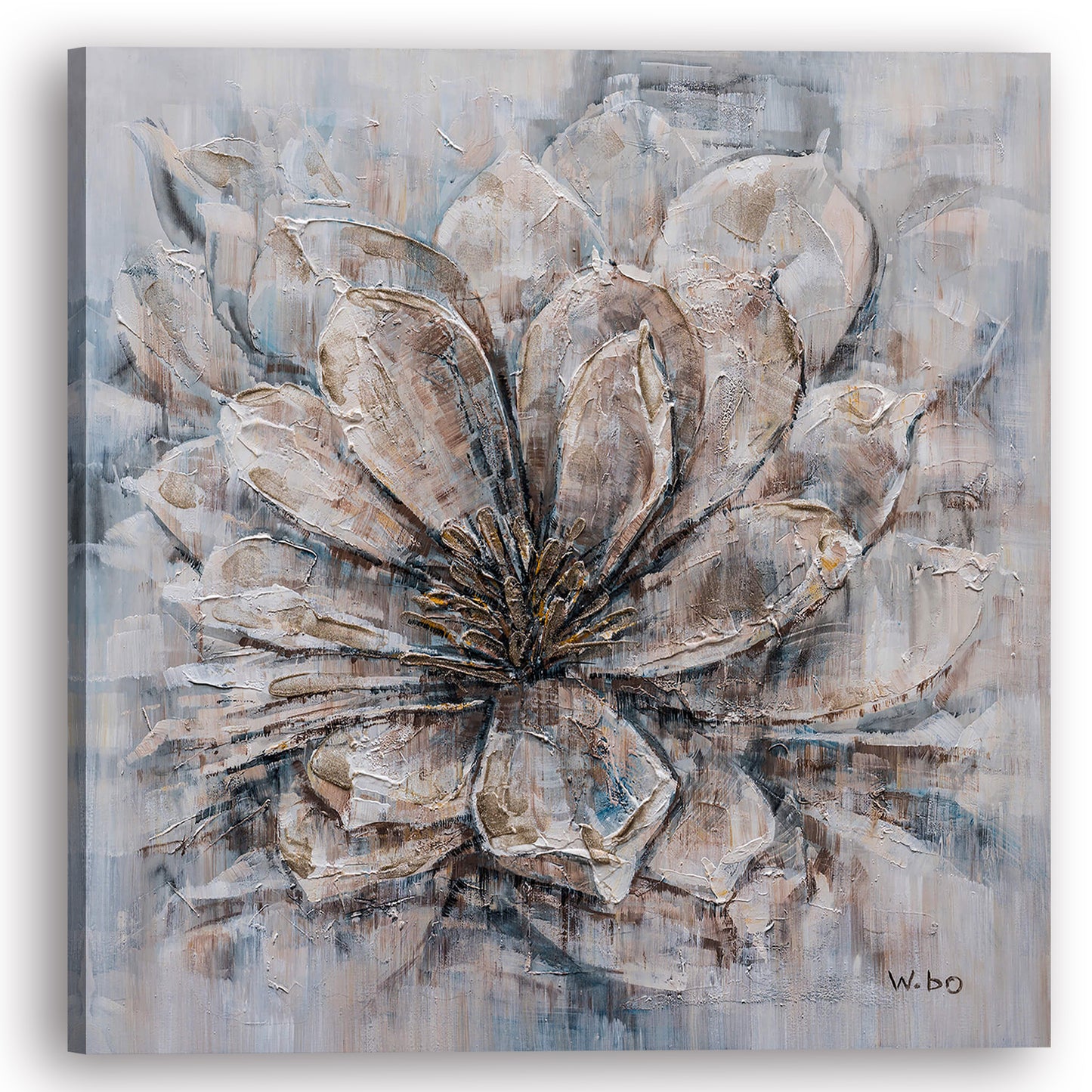 "Magical Blooms" Hand Paint on Wrapped Canvas