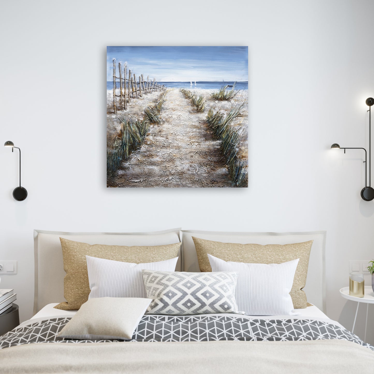 "Walkway to the Beach" Hand Painted on Wrapped Canvas
