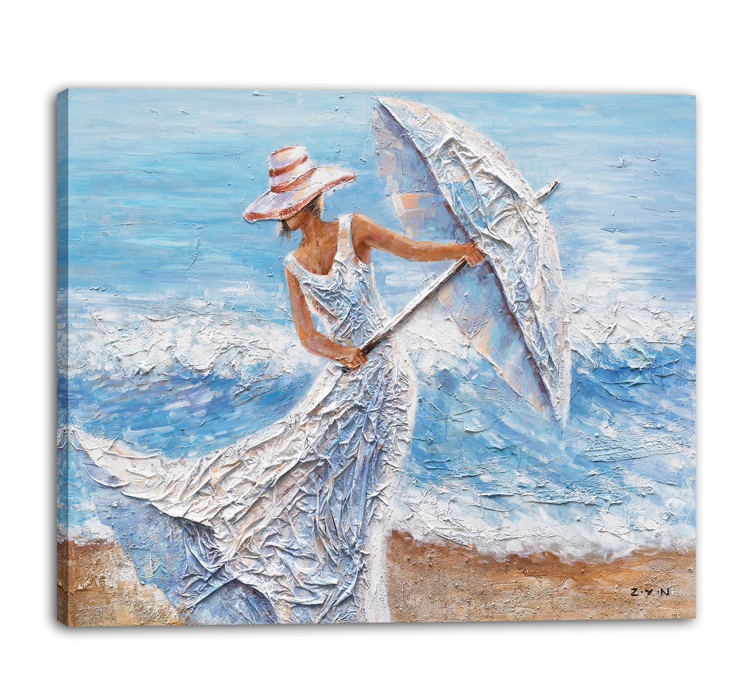 "Beach Winds" Hand Painted on Wrapped Canvas