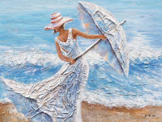 "Beach Winds" Hand Painted on Wrapped Canvas
