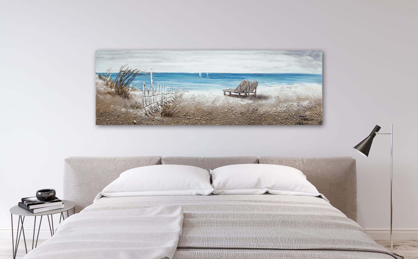 "The Ocean Front" Hand Painted on Wrapped Canvas