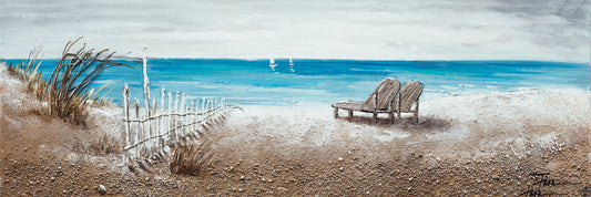 "The Ocean Front" Hand Painted on Wrapped Canvas