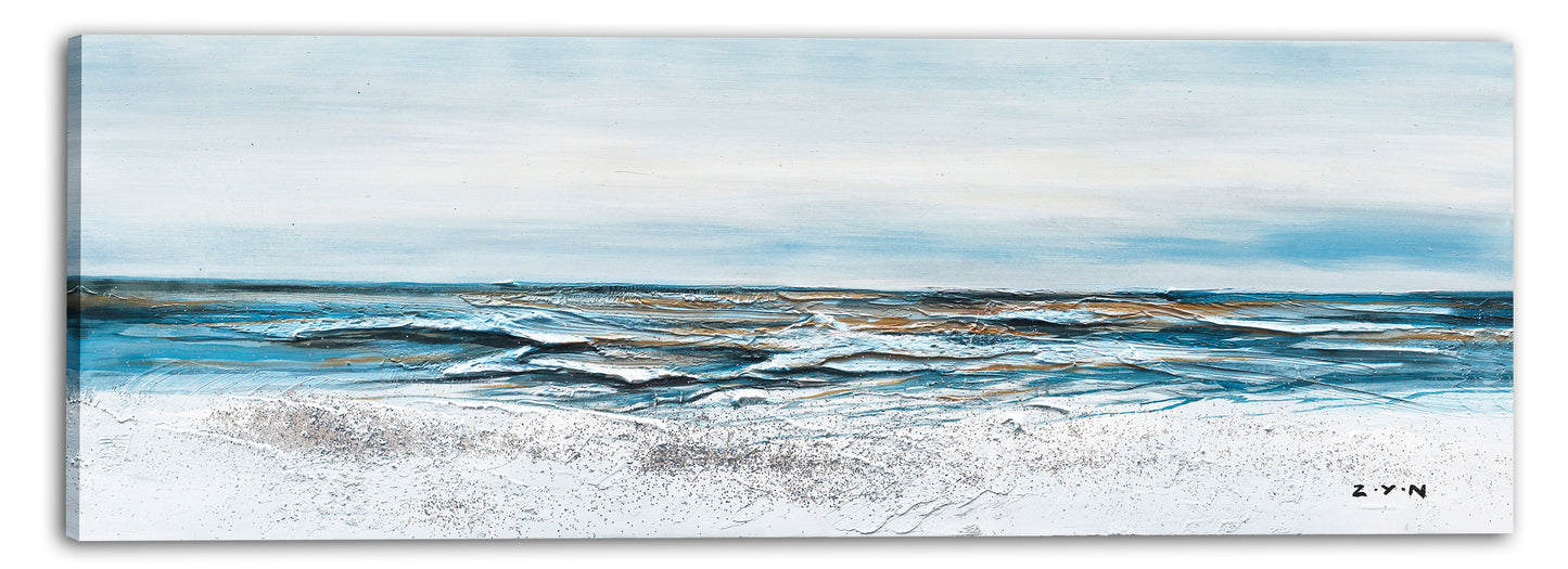 "A Tide is Coming" Hand Painted on Wrapped Canvas