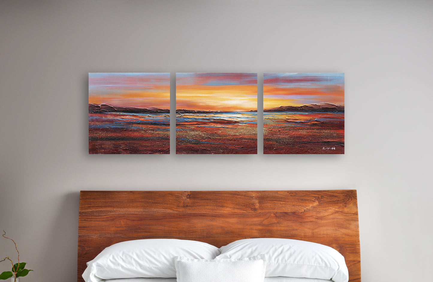"Sunset Dreams I" Hand Painted on Wrapped Canvas