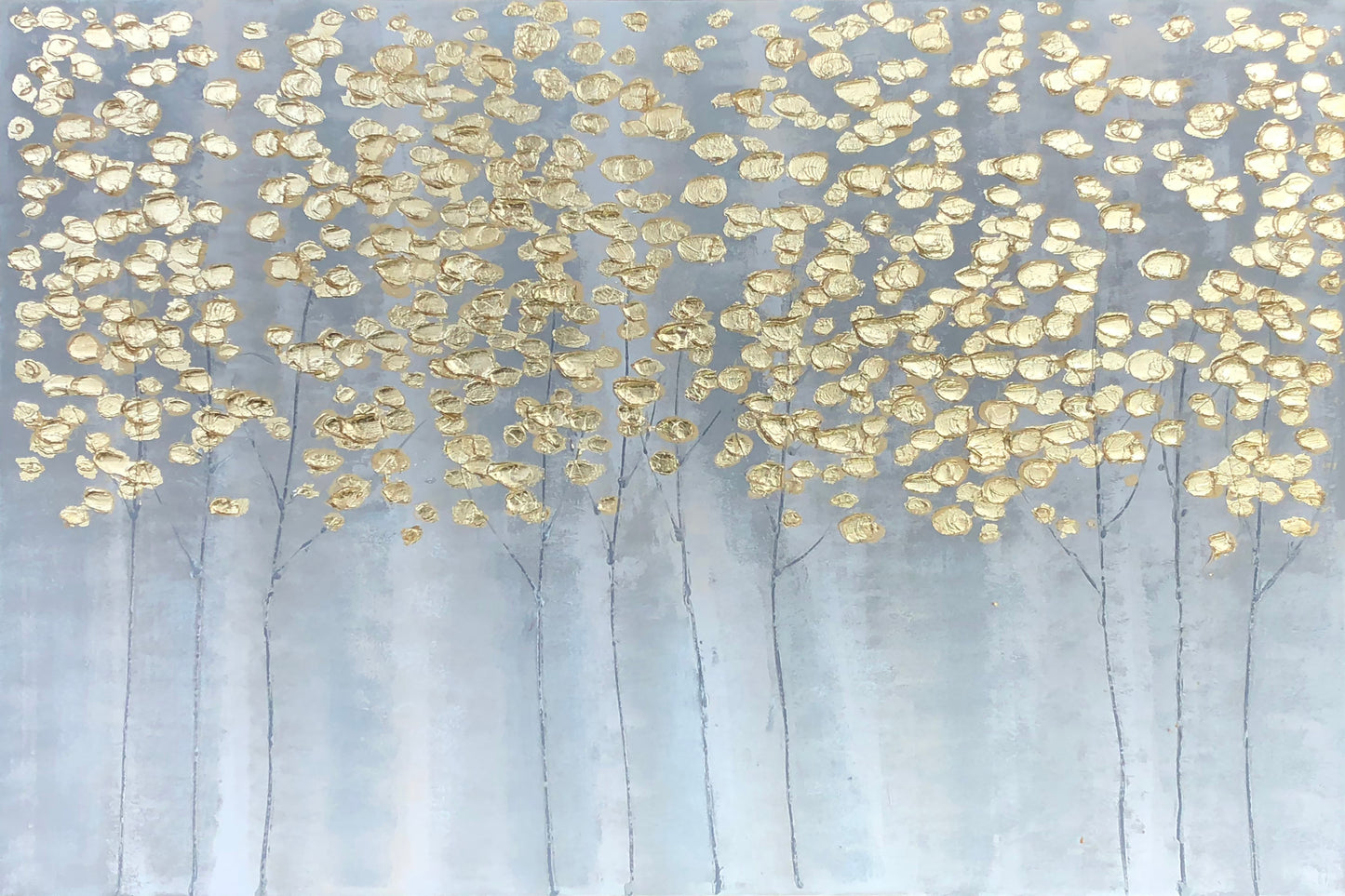 "Golden Forest" Hand Painted on Wrapped Canvas