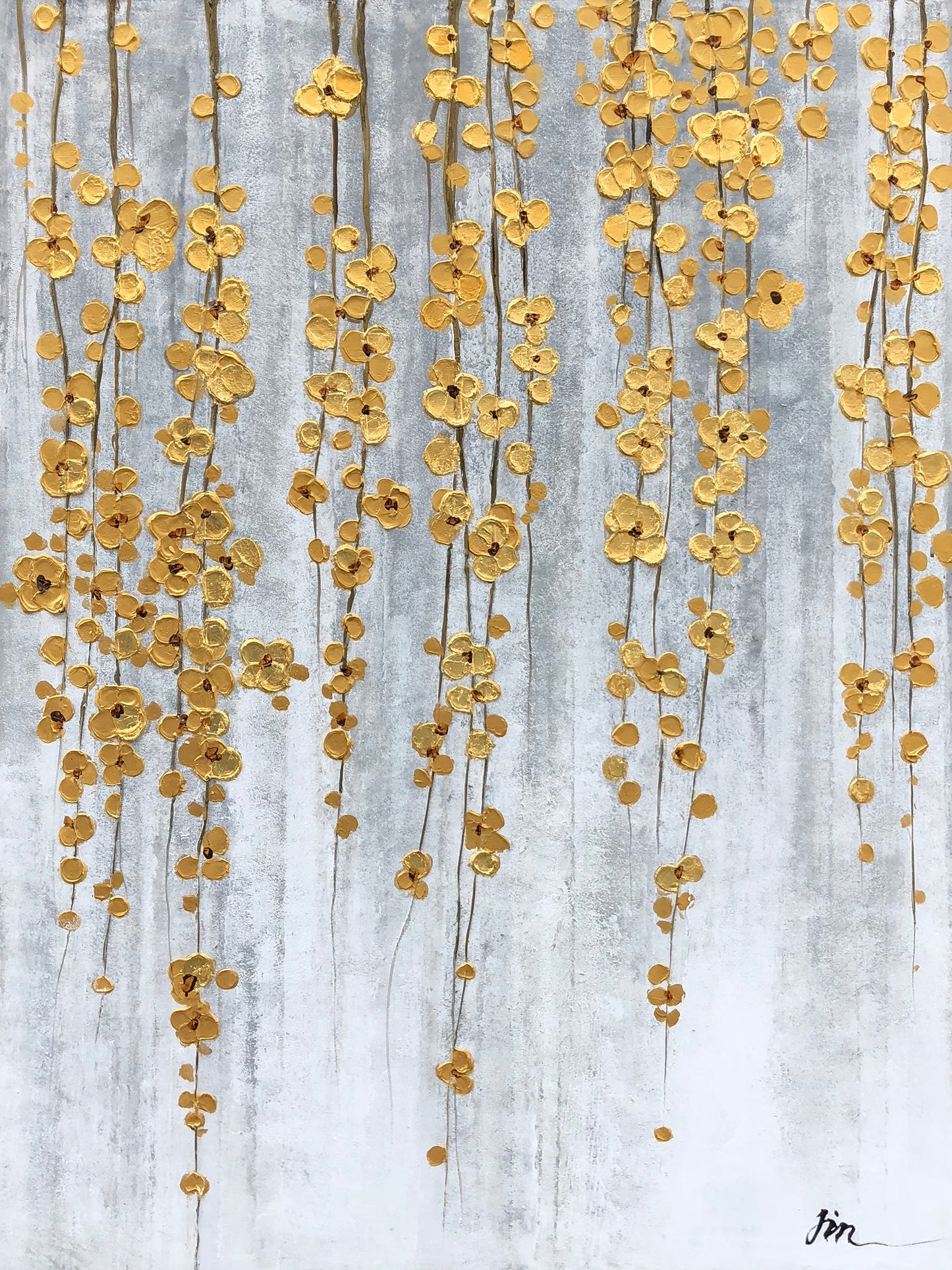 "Golden Fall" Hand Painted on Wrapped Canvas