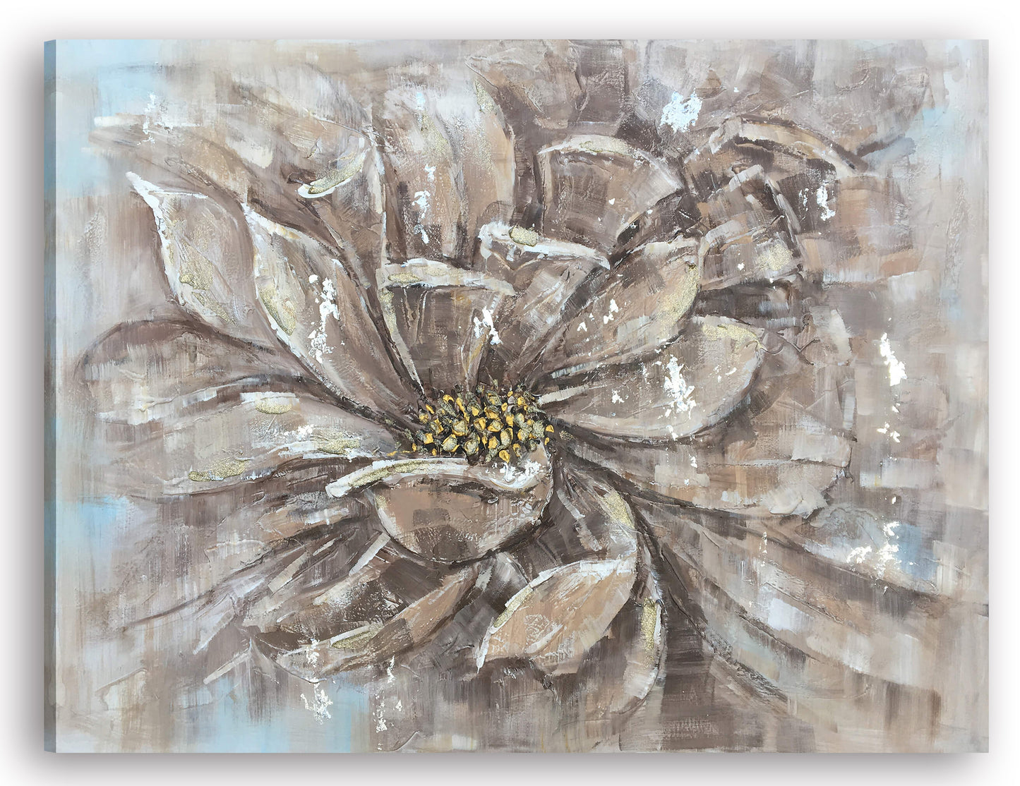 "Yellow Pollen" Hand Painted on Wrapped Canvas