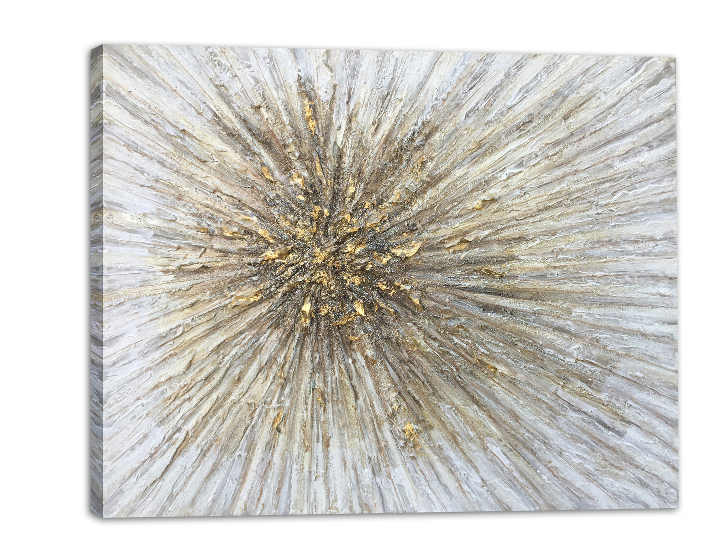 "Gold Spikes" Hand Painted on Wrapped Canvas