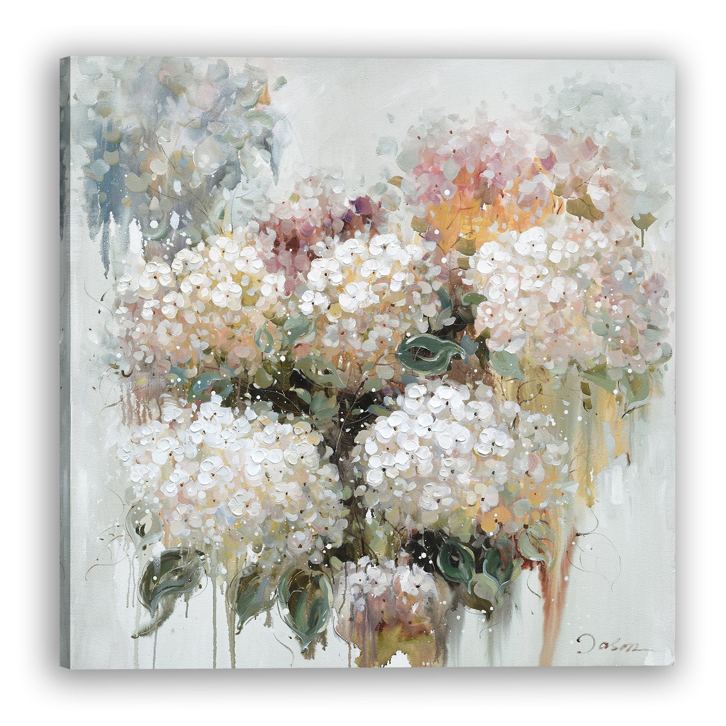 Modern flower-Oil Painting Wrapped Canvas Painting