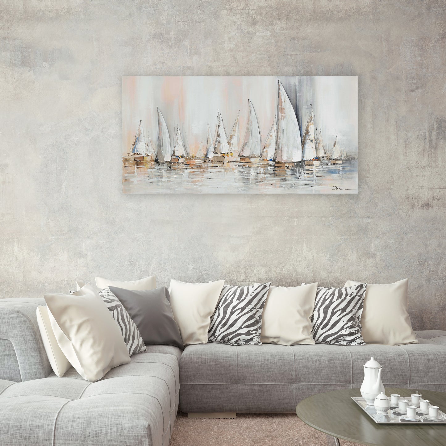 Wrapped Canvas Painting. wall art, canvas artwork for living room, bedroom, office